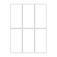 40264 - Label Size 60mm x 125mm - 6 label(s) per sheet