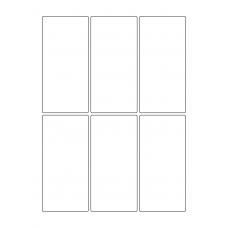 40264 - Label Size 60mm x 125mm - 6 label(s) per sheet
