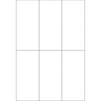 40265 - Label Size 67mm x 147.637mm - 6 label(s) per sheet