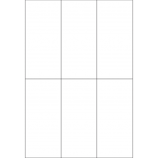 40265 - Label Size 67mm x 147.637mm - 6 label(s) per sheet