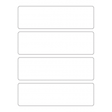 40268 - Label Size 202mm x 60mm - 4 label(s) per sheet