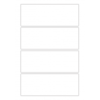 40270 - Label Size 172mm x 65mm - 4 label(s) per sheet