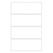 40270 - Label Size 172mm x 65mm - 4 label(s) per sheet
