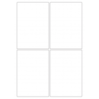 40275 - Label Size 96mm x 139mm - 4 label(s) per sheet