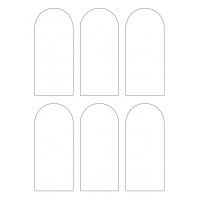 40286 - Label Size 57mm x 130mm - 6 label(s) per sheet