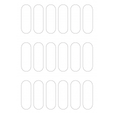 40290 - Label Size 24.821mm x 74.823mm - 18 label(s) per sheet