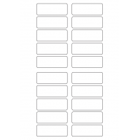 40291 - Label Size 65mm x 24mm - 20 label(s) per sheet