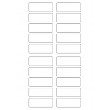 40291 - Label Size 65mm x 24mm - 20 label(s) per sheet