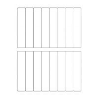 40297 - Label Size 24mm x 120mm - 16 label(s) per sheet