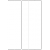 40302 - Label Size 40mm x 290mm - 5 label(s) per sheet