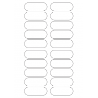 40303 - Label Size 69mm x 25mm - 20 label(s) per sheet