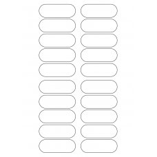 40303 - Label Size 69mm x 25mm - 20 label(s) per sheet