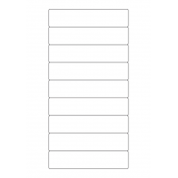 40308 - Label Size 133mm x 29.6mm - 9 label(s) per sheet