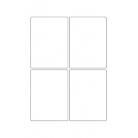 40309 - Label Size 80mm x 110mm - 4 label(s) per sheet
