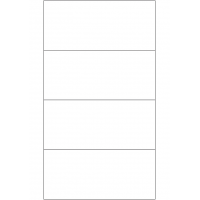 40311 - Label Size 166mm x 73.82mm - 4 label(s) per sheet