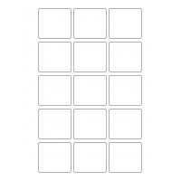 40312 - Label Size 53mm x 50mm - 15 label(s) per sheet
