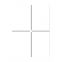 40323 - Label Size 88mm x 122mm - 4 label(s) per sheet