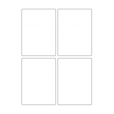 40323 - Label Size 88mm x 122mm - 4 label(s) per sheet