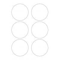 40324 - Label Size 83mm dia - 6 label(s) per sheet