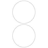 40325 - Label Size 140mm dia - 2 label(s) per sheet