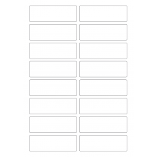 40332 - Label Size 90mm x 30mm - 16 label(s) per sheet
