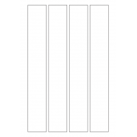 40341 - Label Size 40mm x 275mm - 4 label(s) per sheet