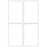 40342 - Label Size 92mm x 140mm - 4 label(s) per sheet