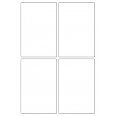 40342 - Label Size 92mm x 140mm - 4 label(s) per sheet