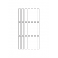 40345 - Label Size 11mm x 66mm - 21 label(s) per sheet