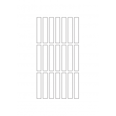 40345 - Label Size 11mm x 66mm - 21 label(s) per sheet