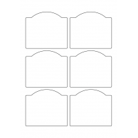40346 - Label Size 90.5mm x 78.5mm - 6 label(s) per sheet