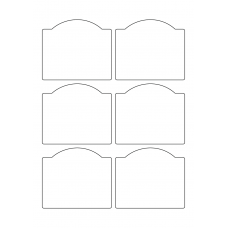 40346 - Label Size 90.5mm x 78.5mm - 6 label(s) per sheet 