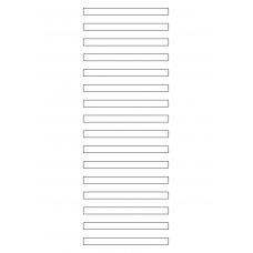 40350 - Label Size 100mm x 8mm - 15 label(s) per sheet
