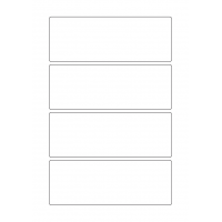 40352 - Label Size 164mm x 60mm - 4 label(s) per sheet