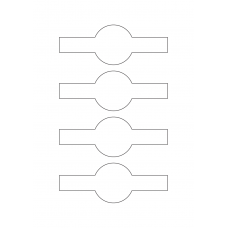 40354 - Label Size 141mm x 52mm - 4 label(s) per sheet 