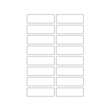 40362 - Label Size 73mm x 23mm - 16 label(s) per sheet 