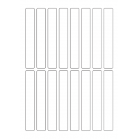 40364 - Label Size 19mm x 128mm - 16 label(s) per sheet