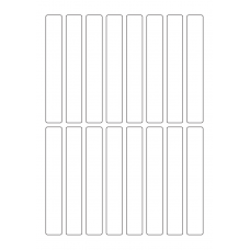 40364 - Label Size 19mm x 128mm - 16 label(s) per sheet 
