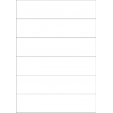 40372 - Label Size 210mm x 49.5mm - 6 label(s) per sheet 