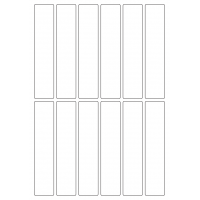 40376 - Label Size 29mm x 140mm - 12 label(s) per sheet