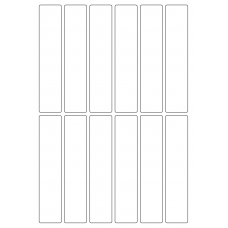 40376 - Label Size 29mm x 140mm - 12 label(s) per sheet 