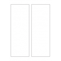 40378 - Label Size 89mm x 254mm - 2 label(s) per sheet