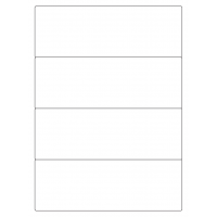 40387 - Label Size 202mm x 70mm - 4 label(s) per sheet