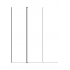 40389 - Label Size 64mm x 235mm - 3 label(s) per sheet 