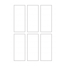 40392 - Label Size 50mm x 120mm - 6 label(s) per sheet 