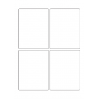 40398 - Label Size 90mm x 120mm - 4 label(s) per sheet