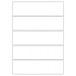 40411 - Label Size 200mm x 54mm - 5 label(s) per sheet