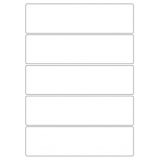 40411 - Label Size 200mm x 54mm - 5 label(s) per sheet 