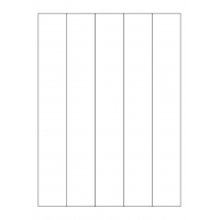 40416 - Label Size 38.5mm x 261mm - 5 label(s) per sheet