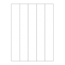 40416 - Label Size 38.5mm x 261mm - 5 label(s) per sheet 